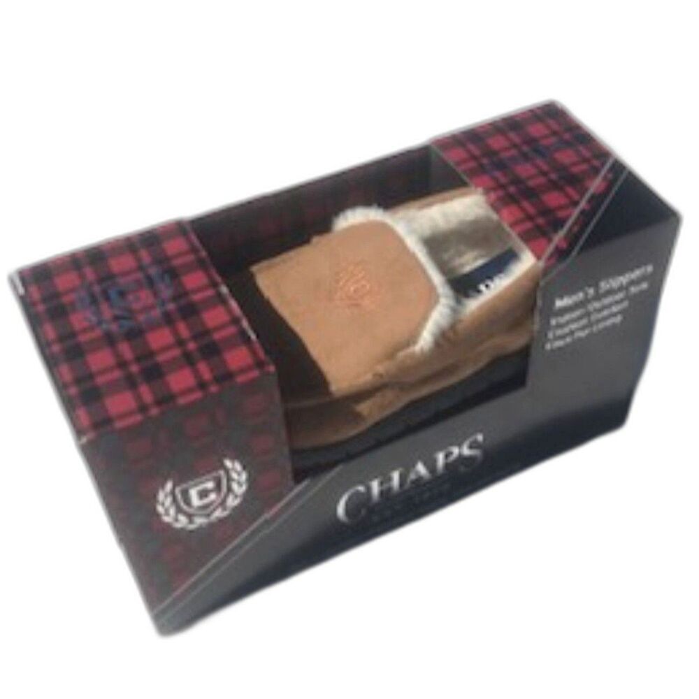 Size: 8 Faux Fur Lining Indoor/Outdoor Slippers . Chaps . New in Box